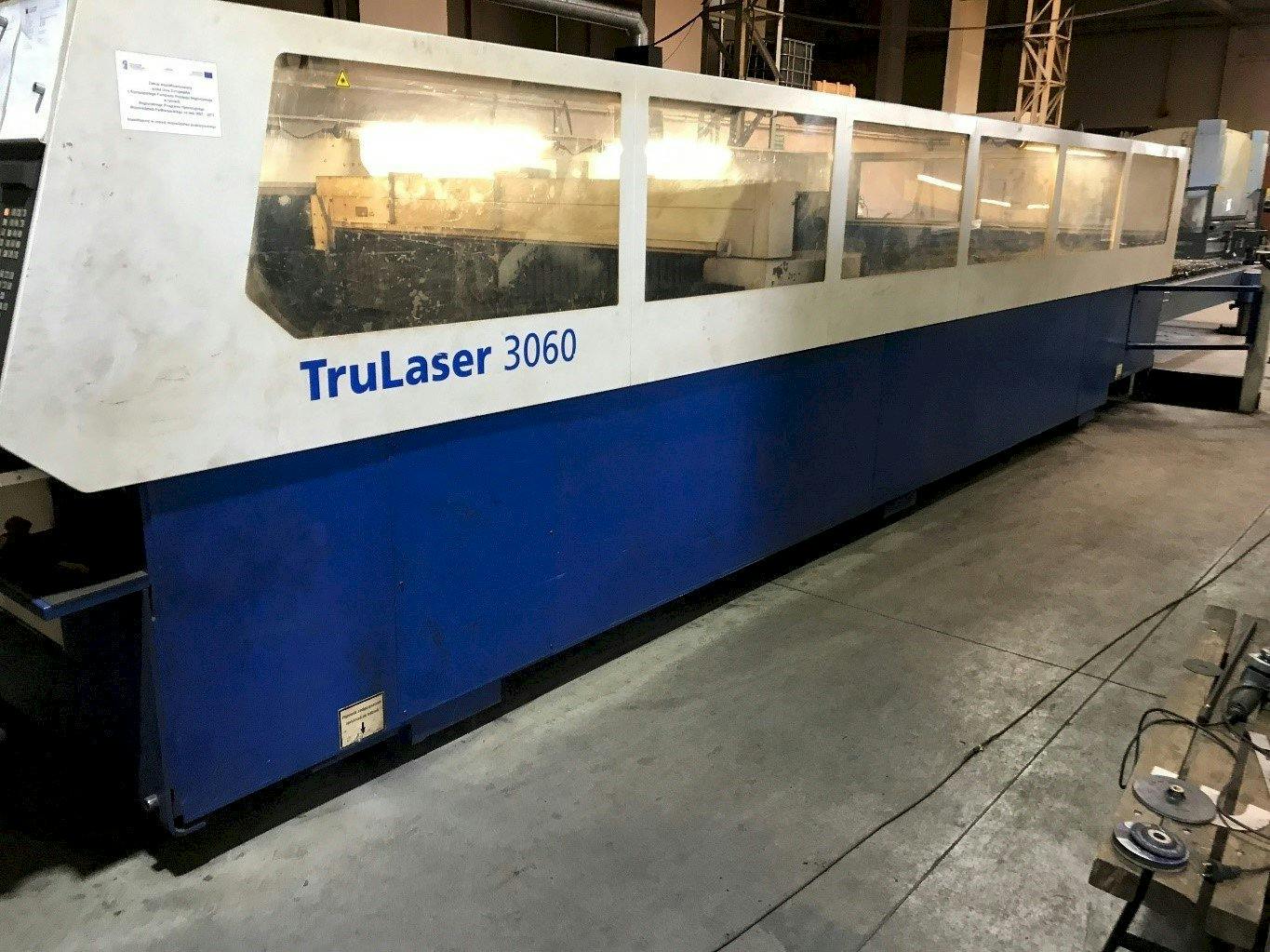 Widok z przodu maszyny Trumpf Trulaser 3060