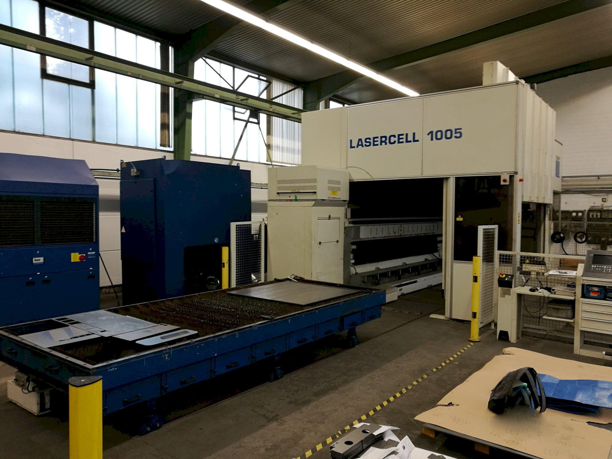 Widok z lewej maszyny Trumpf Lasercell TLC 1005